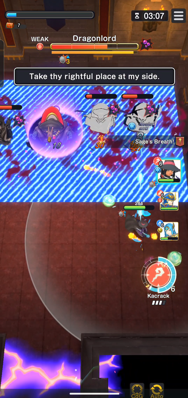 El Dragonlord invocando espectros en el Shrine