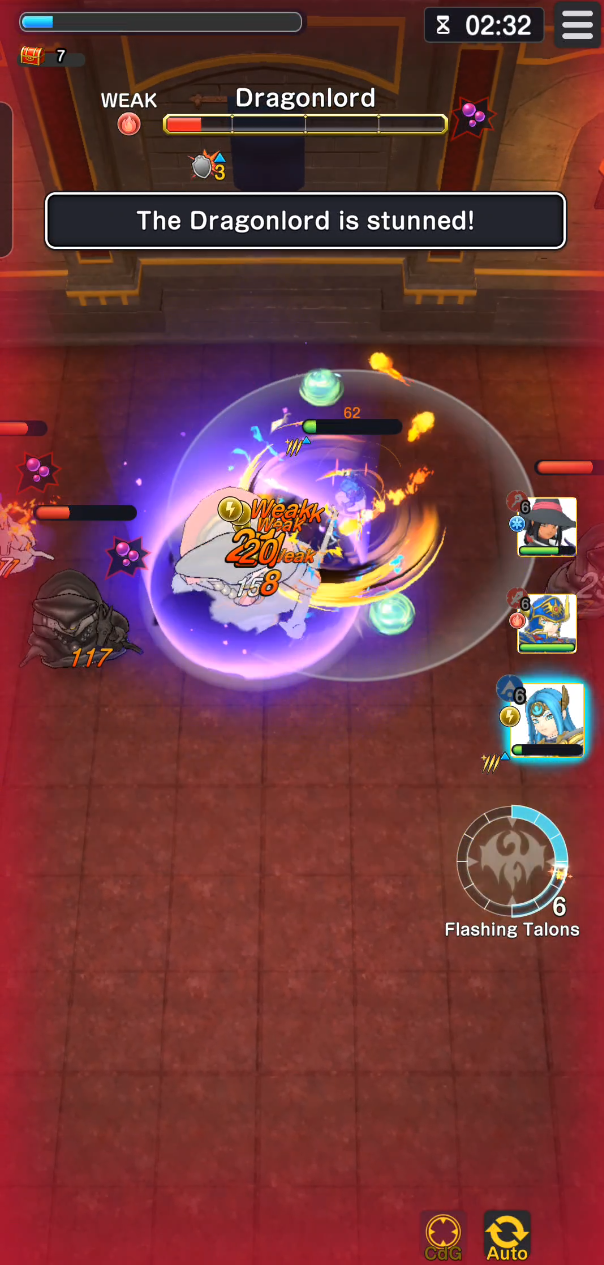El Dragonlord stuneado en el Shrine
